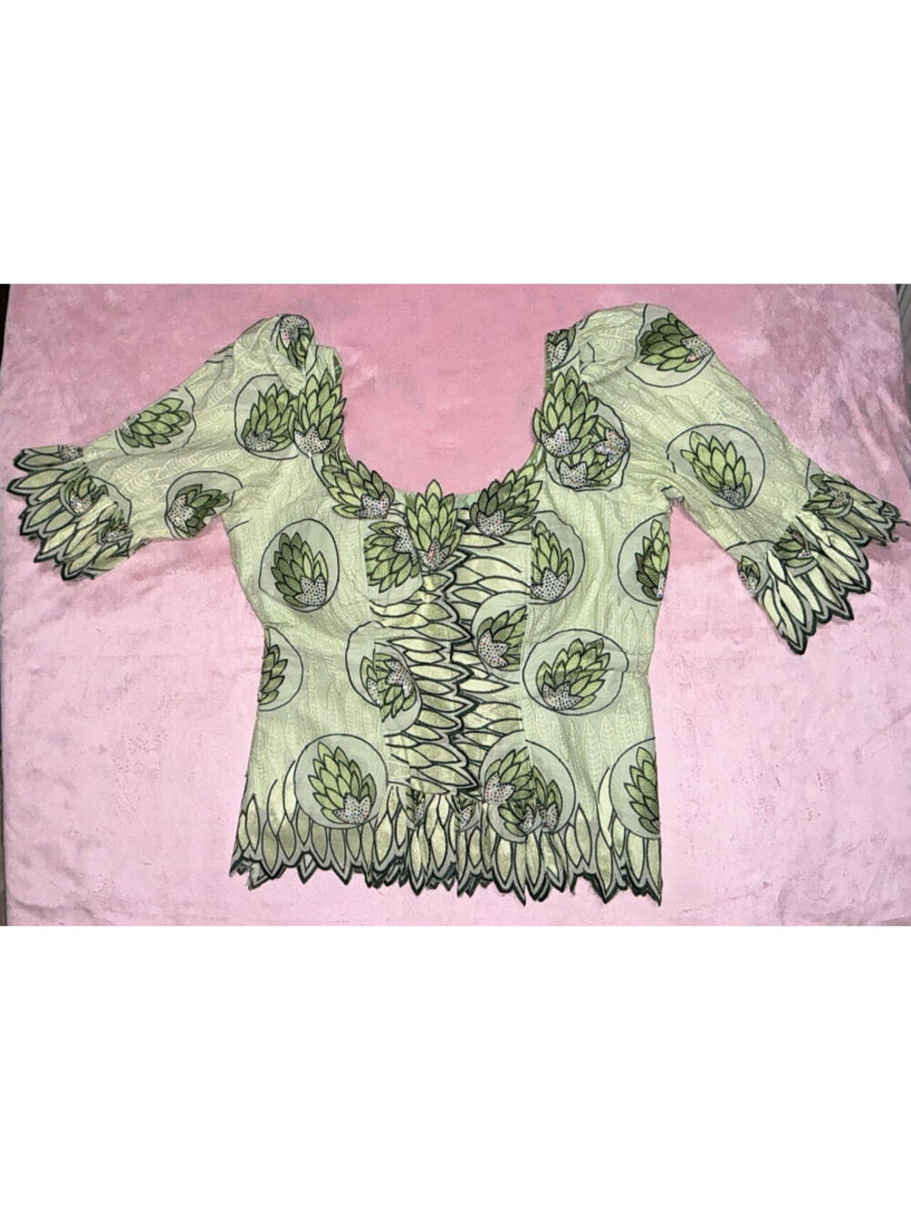 Beautiful Handmade Indian Pakistan Woman’s Formal Outfit Set 4pc Custom Matching